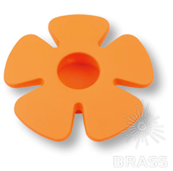 435025ST08 Ручка кнопка детская, цветок оранжевый
